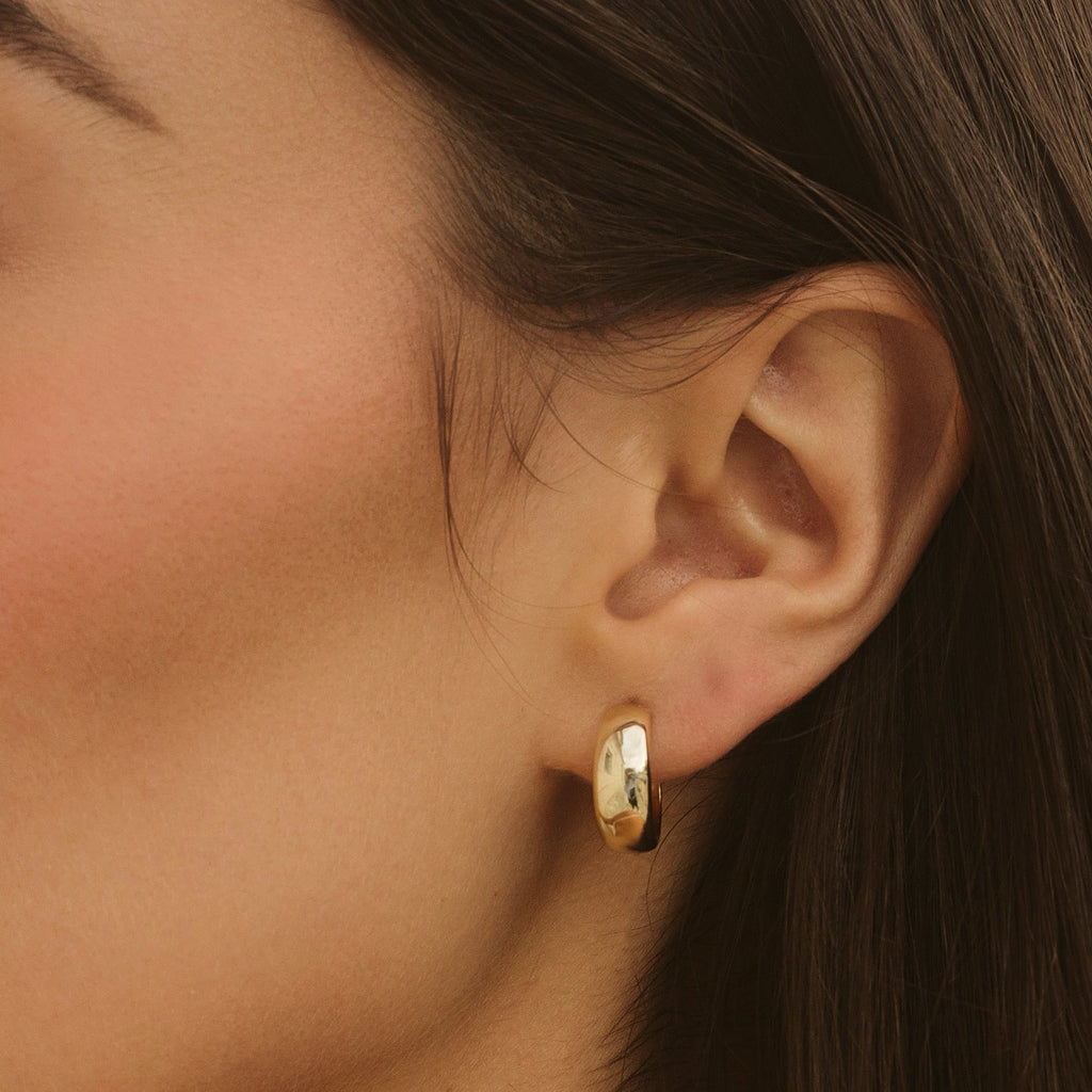 Dome Hoop Earrings