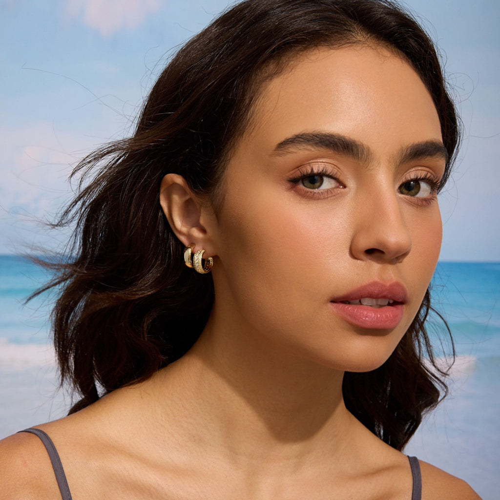Dome Hoop Earrings