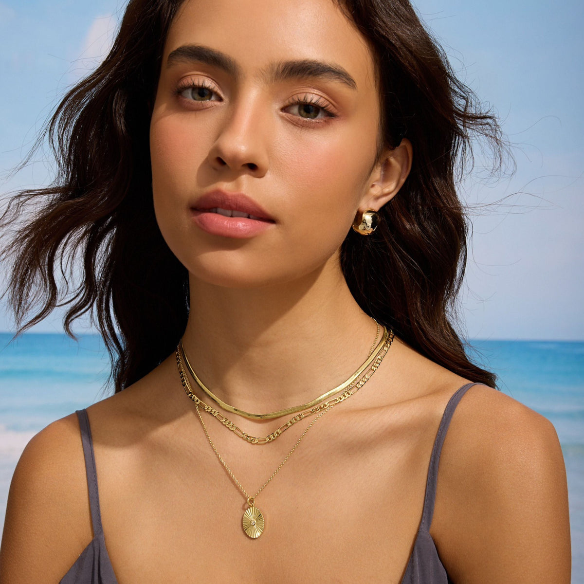 14k Gold-Filled Herringbone Necklace