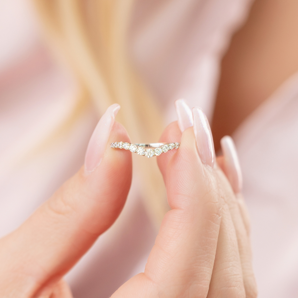 Gloria CZ Stacking Ring | Sterling Silver