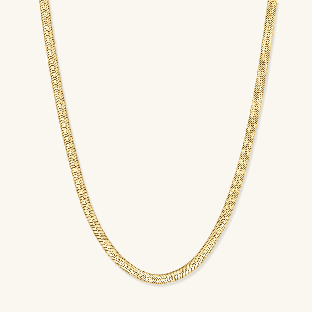 14k gold-filled herringbone necklace