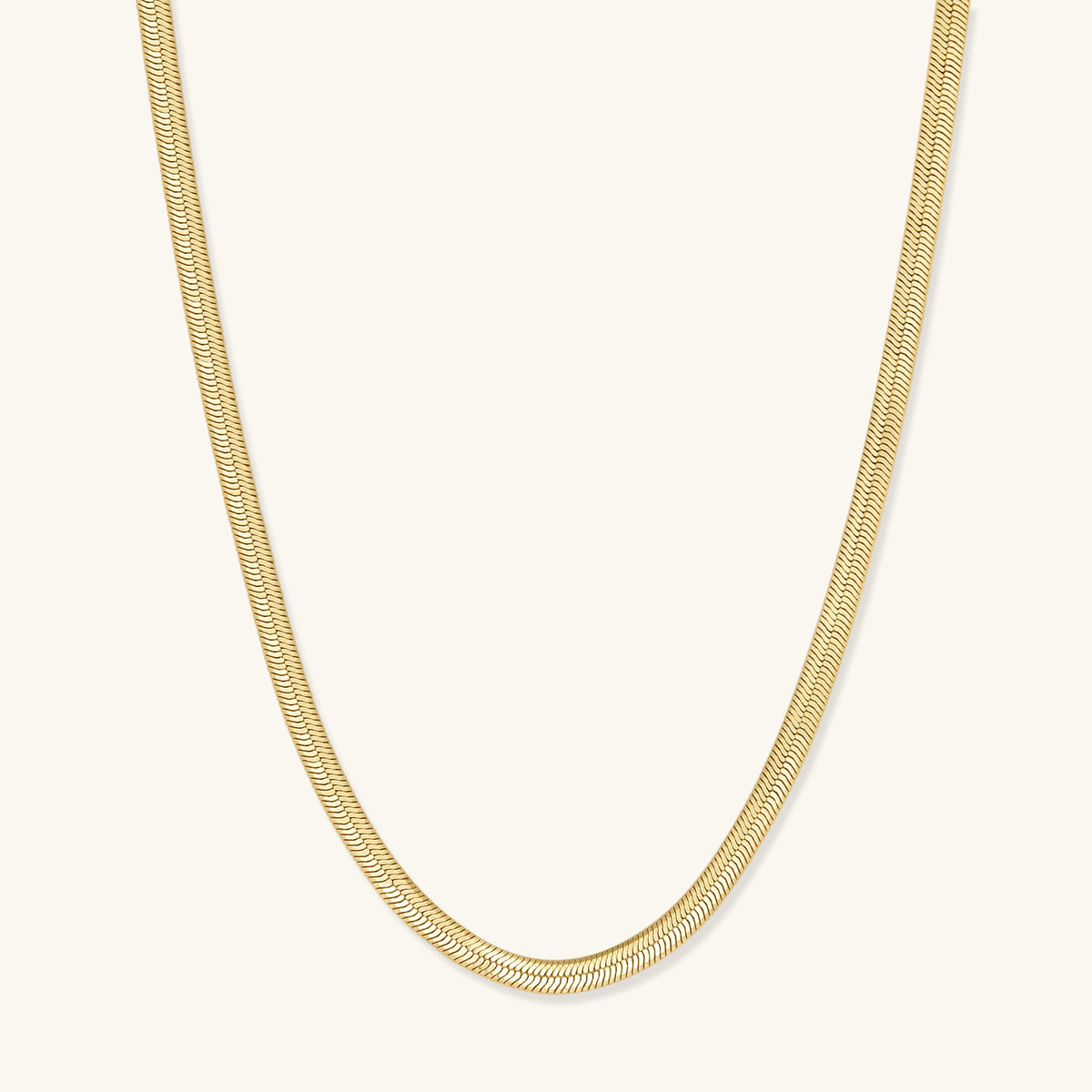 14k gold-filled herringbone necklace