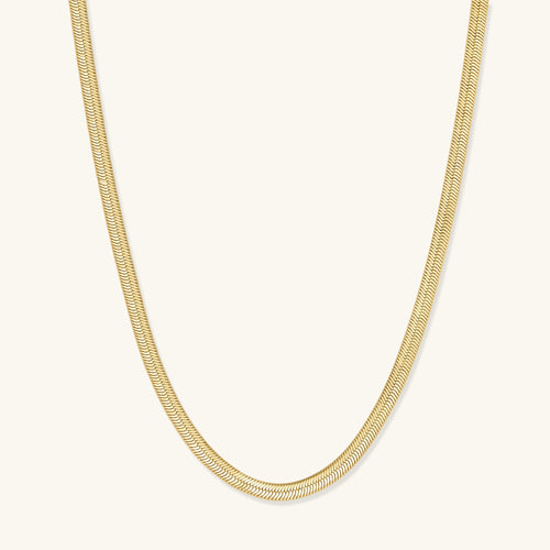 14k gold-filled herringbone necklace