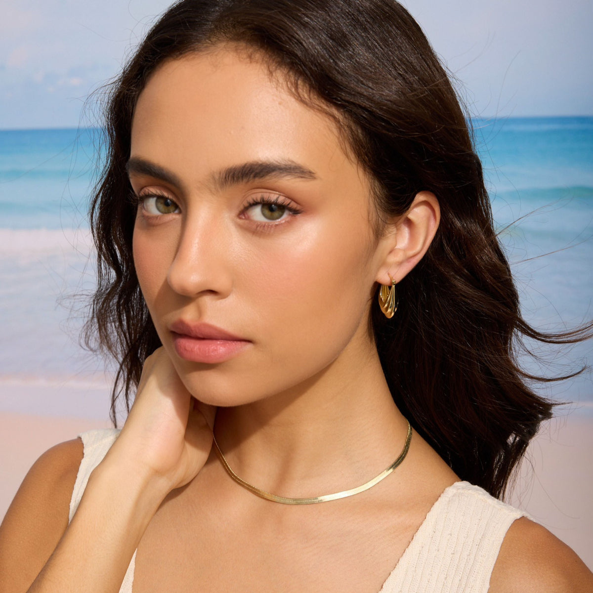 14k Gold-Filled Herringbone Necklace