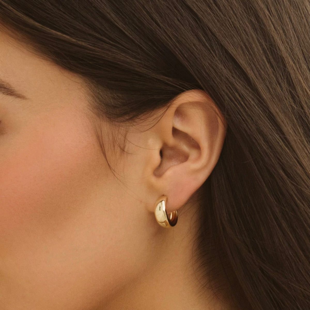 Dome Hoop Earrings