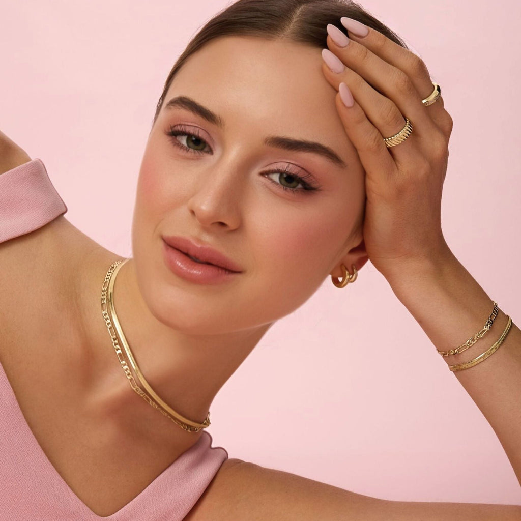 14k Gold-Filled Herringbone Necklace