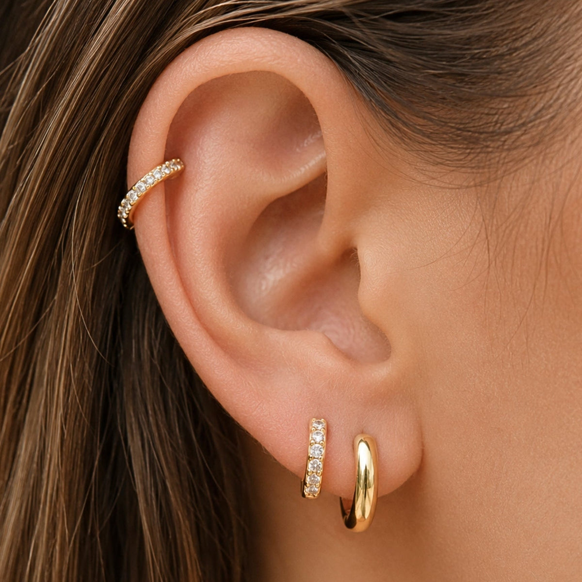 Huggie Hoop Stack Set