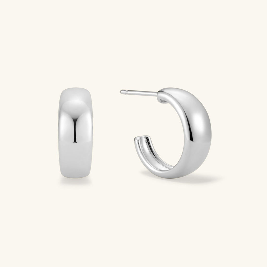 Dome Hoop Earrings
