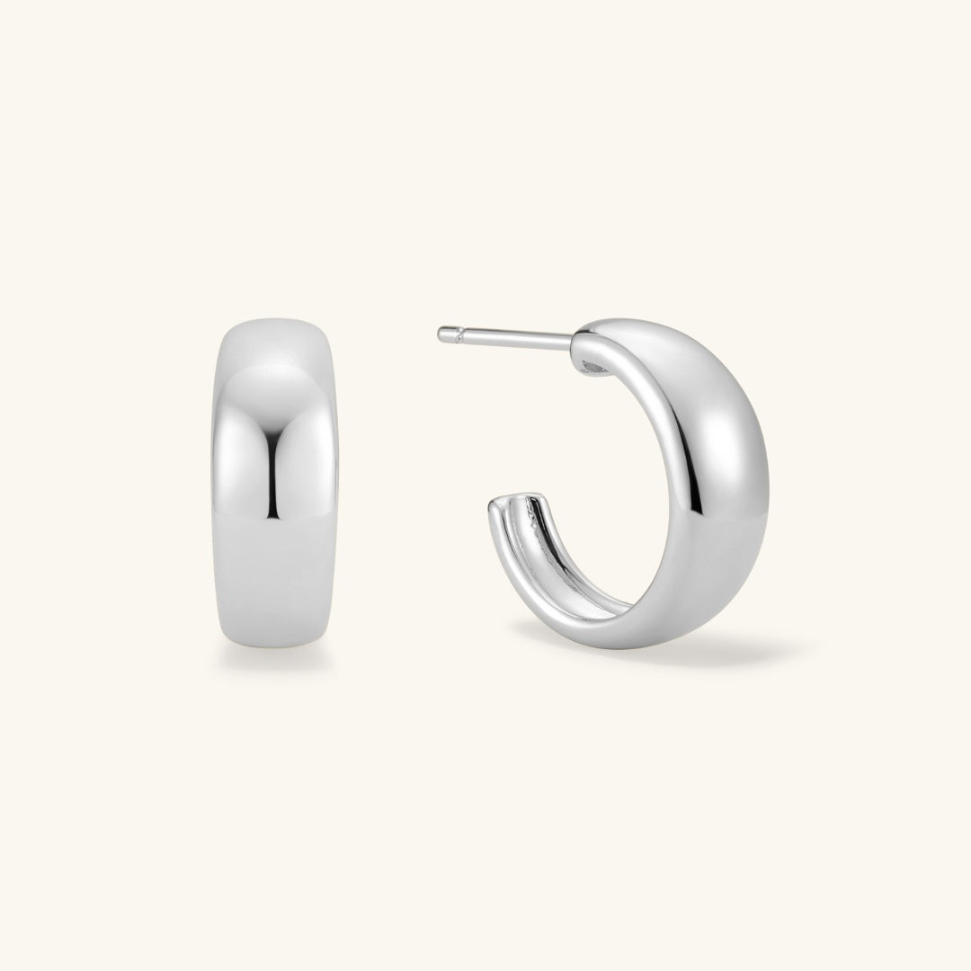 Dome Hoop Earrings