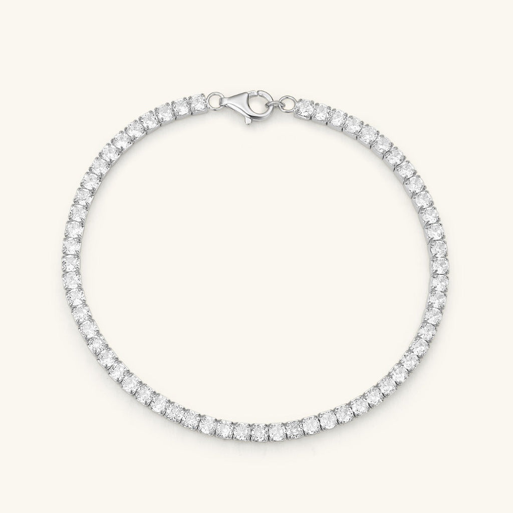 CZ Tennis Bracelet | Finish & Length Options