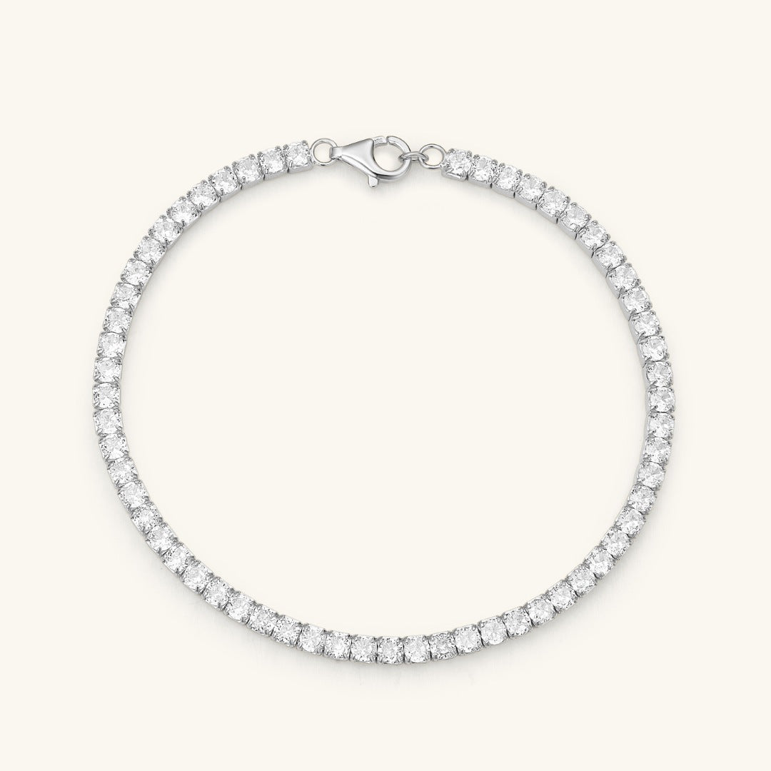 CZ Tennis Bracelet | Finish & Length Options