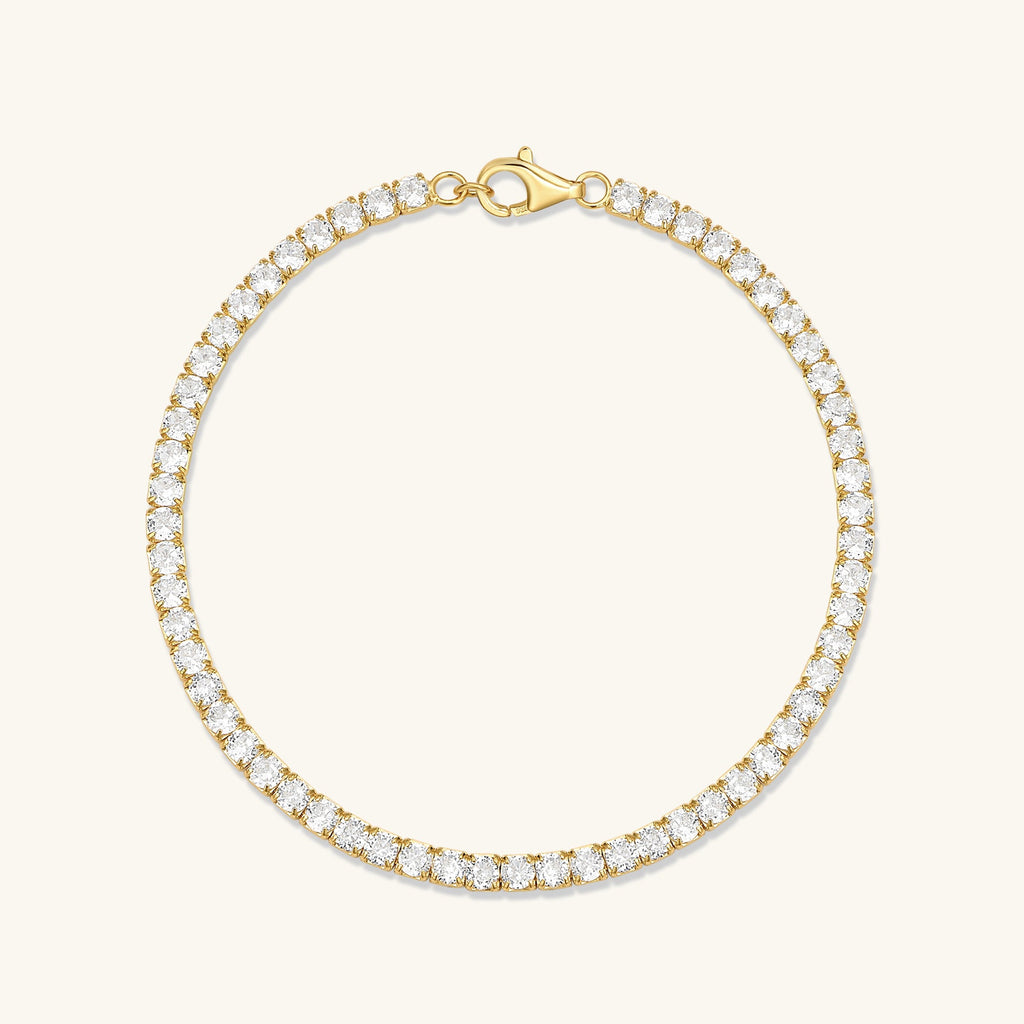 Cubic zirconia tennis bracelet